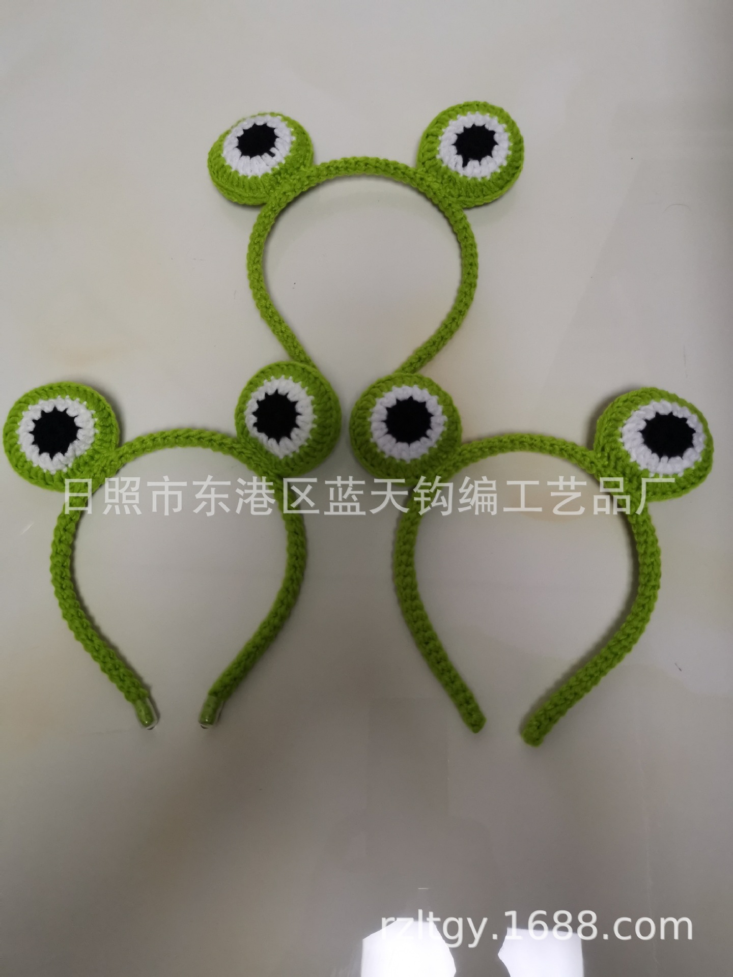 供应手工钩针编织毛线发卡发带，手钩毛线花手钩花