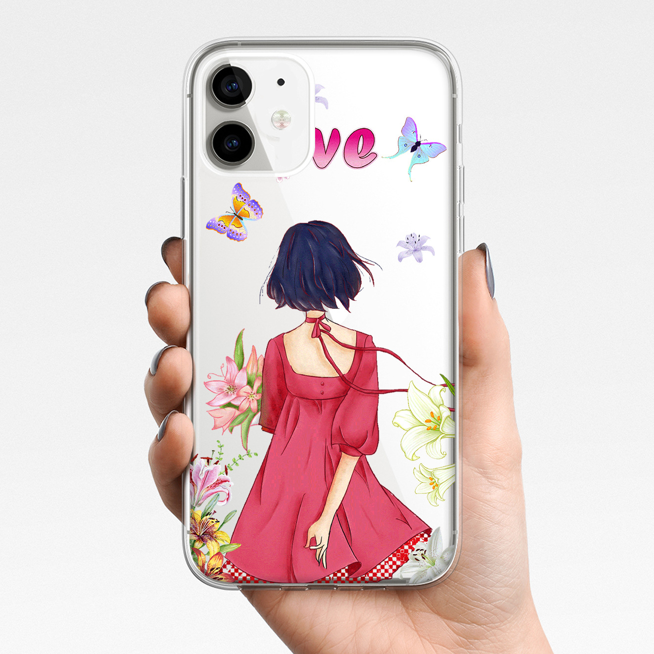 Foreign Trade Explosion Models Are Suitable For IPhone13Pro Mobile Phone Shell Fashion Girl Transparent Soft Shell Apple 13 Full Series
