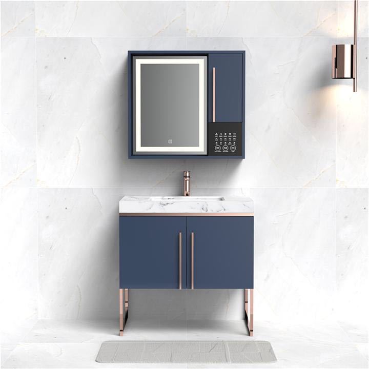 沃泊VOPPO304不锈钢北欧浴室柜组合洗脸盆洗手盆卫生间洗漱台|ms