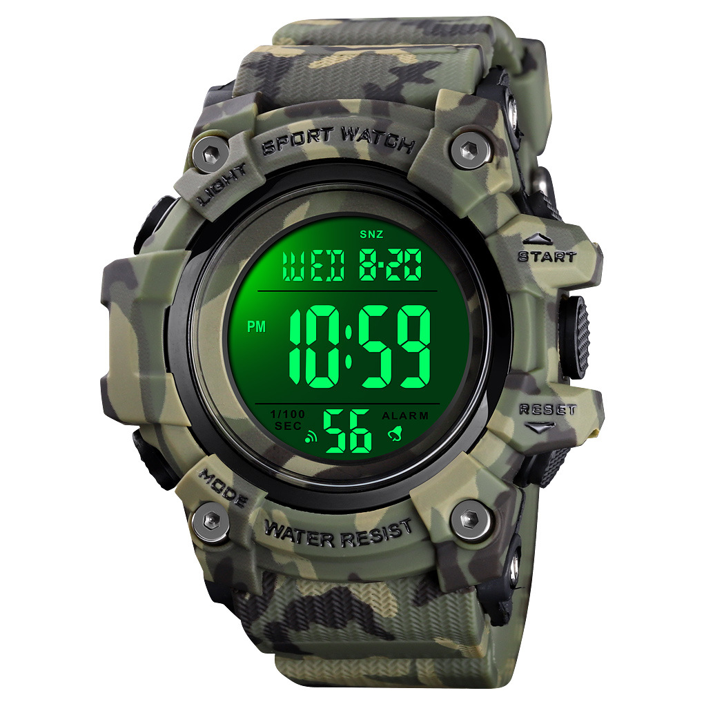 Skmei 1552 estudiante deportes al aire libre pantalla digital reloj electrónico moda retroiluminación pareja nuevo reloj electrónico impermeable