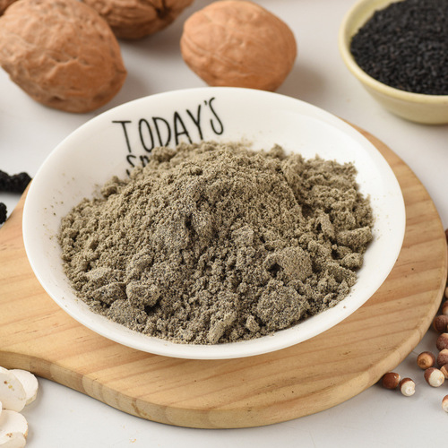 Black sesame, walnut, mulberry, black rice flour, black sesame paste, whole grain meal replacement powder, canned 600g breakfast food
