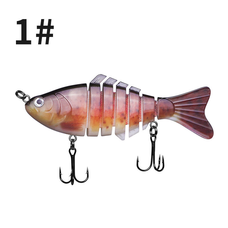 Multi Jointed Fishing Lures Hard Plastic Baits Fresh Water Bass Swimbait Tackle Gear