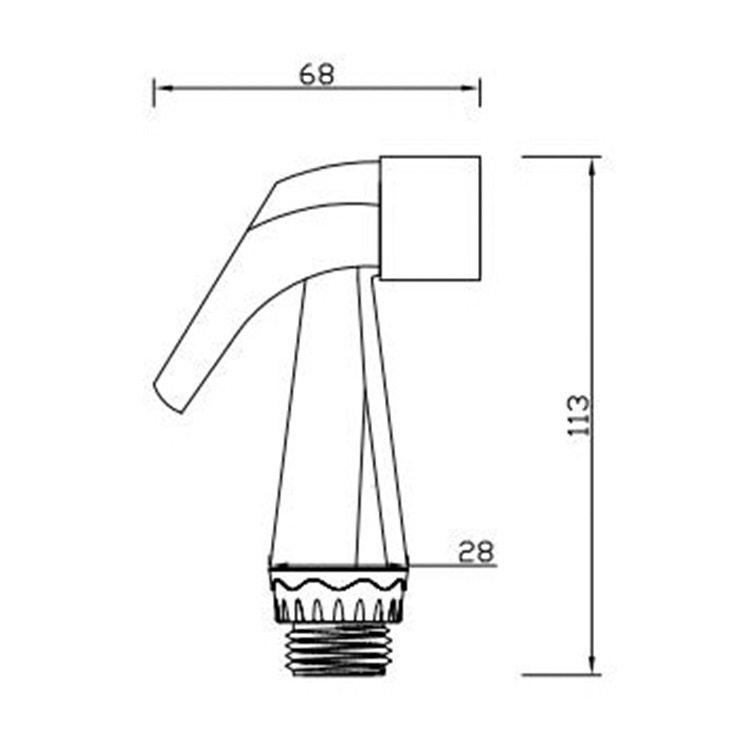 Handheld toilet, black bidet