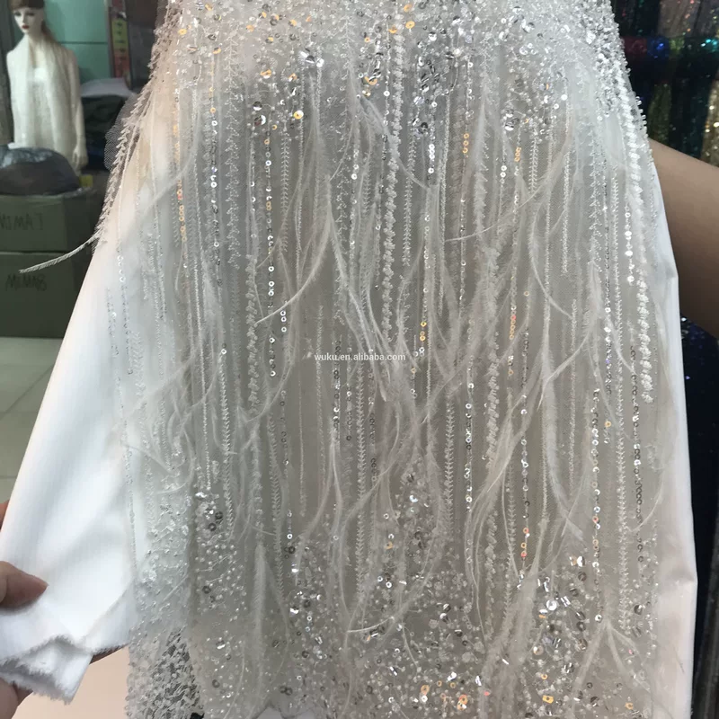Quality lace wedding dress, cloth, nail sequins
