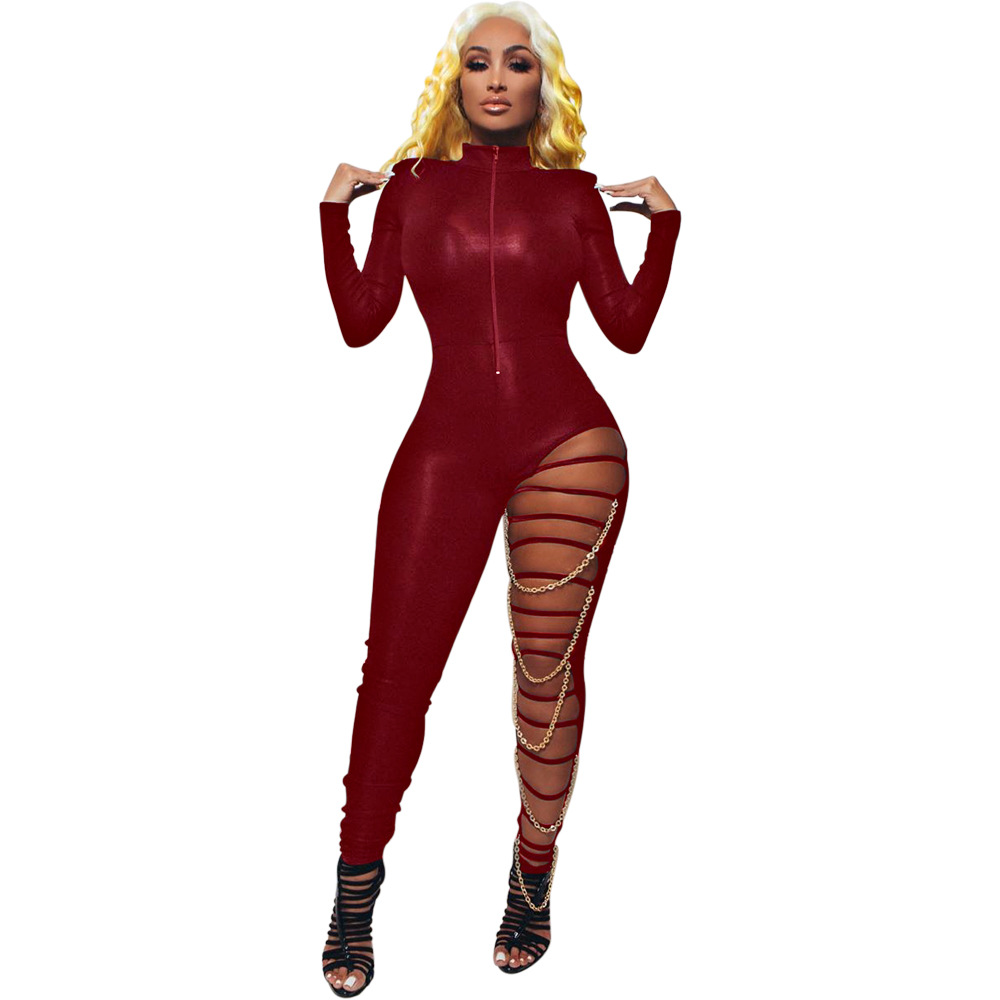 Women's Nightclub Bar Vintage Style Classic Style Solid Color Full Length Jumpsuits display picture 15