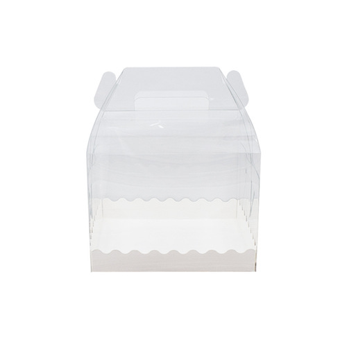 3-inch, 4-inch, 5-inch, 6-inch birthday transparent cake box portable 4-inch, 5-inch, 6-inch pop-up cake packaging box with heightening