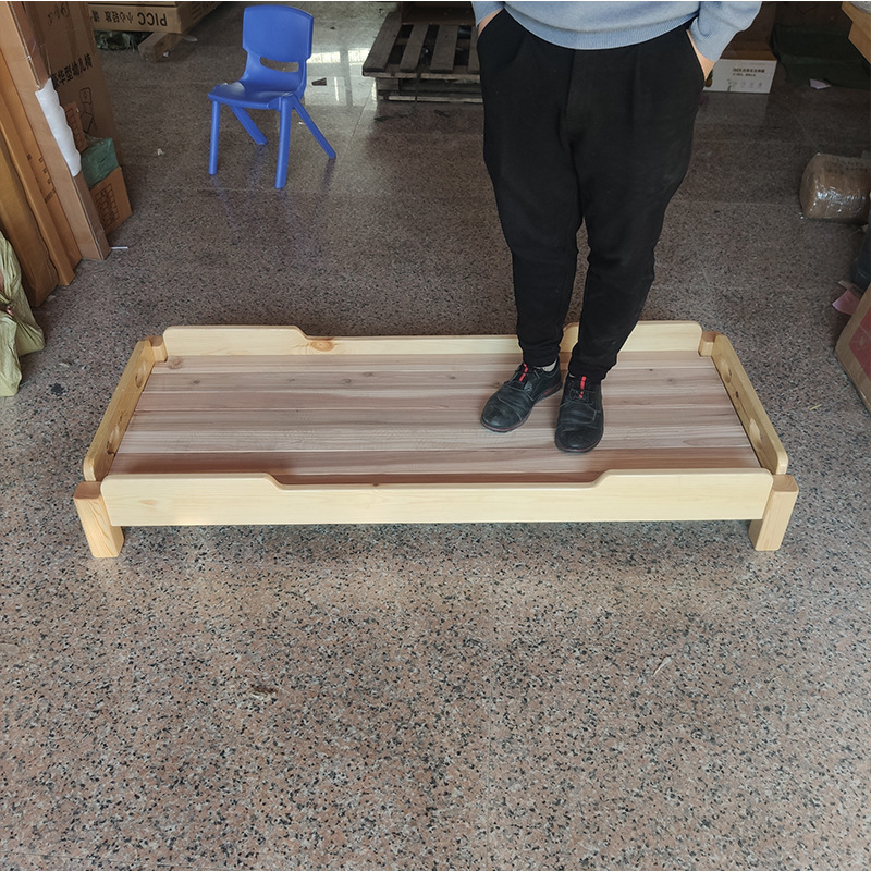 Kindergarten bed children special solid wood bed can be disassembled stacking wood single bed baby hosted stacking in the afternoon bed