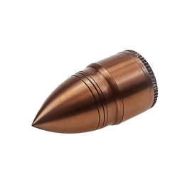 跨境直供锌合金磨烟器40mm-3层子弹头研磨器古铜色新款子弹形状