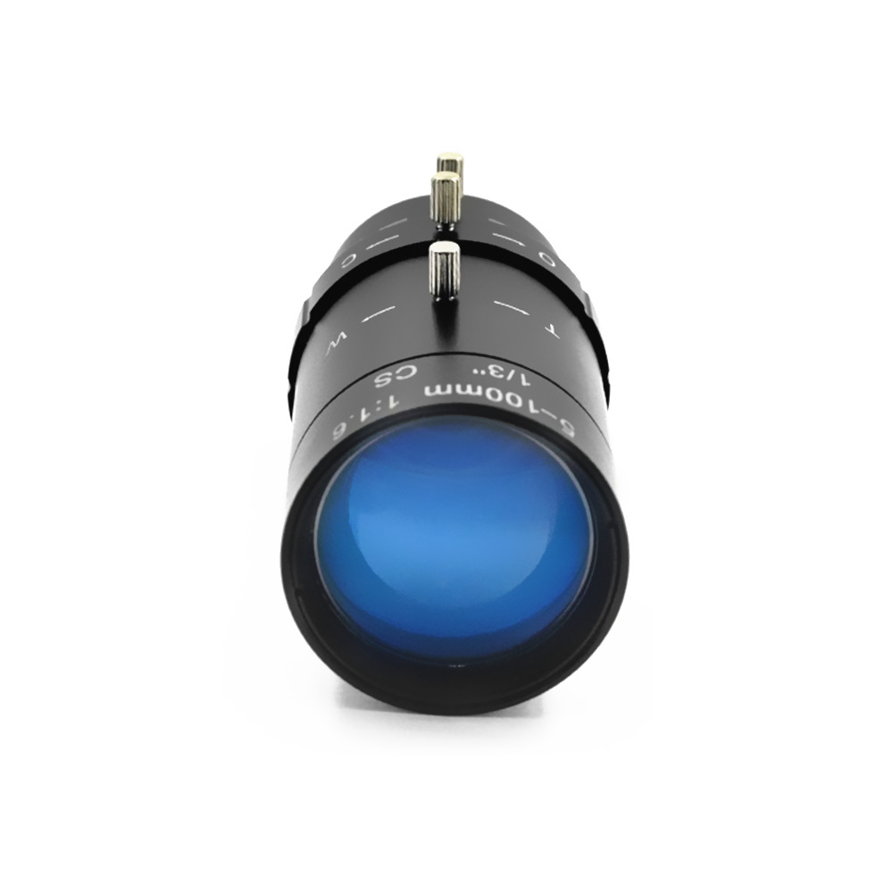 5-100MM HD 줌 렌즈 1/3 인치 수동 조리개 CS 포트 20X 광학 줌 산업용 렌즈