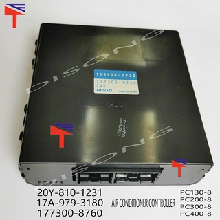 挖掘机电器件 PC200-8 S6D107空调控制面板20Y-810-1231