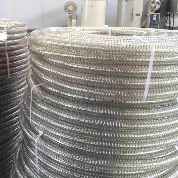 DN25耐高温钢丝管 干燥机耐高温吸料管 食品透明钢丝软管