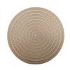 Creative meal cushion INS wind Nordic anti -hot round decorative cushion hollow thermal insulation pad household solid color hot gold meal table cushion