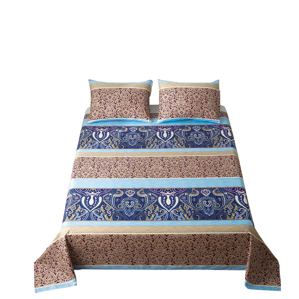 跨境家纺单品床单热销速卖通美国俄罗斯尺寸床上用品磨毛印花床罩