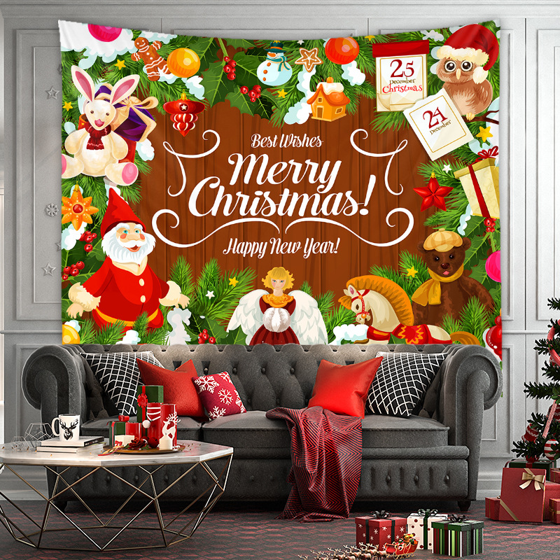 Fashion Christmas Series Tapestry Tree Home Decoration Background Cloth Wholesale Nihaojewelry display picture 20