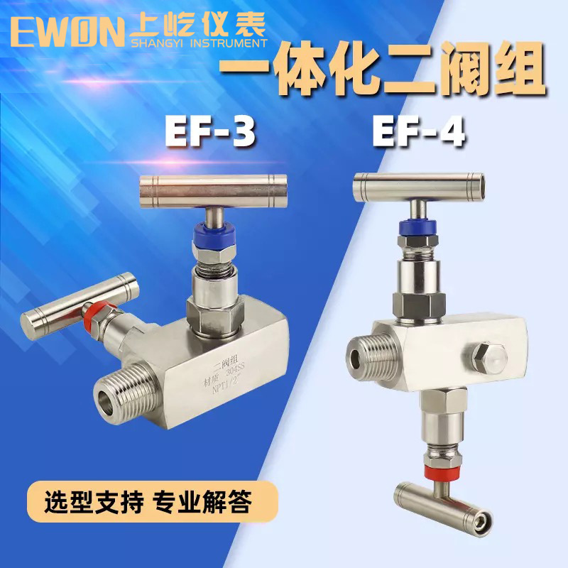 stainless steel 304 Needle valve The valve group EF3/EF4 Integrated Valve Set Domestic and foreign Thread Instrument valve 1/2