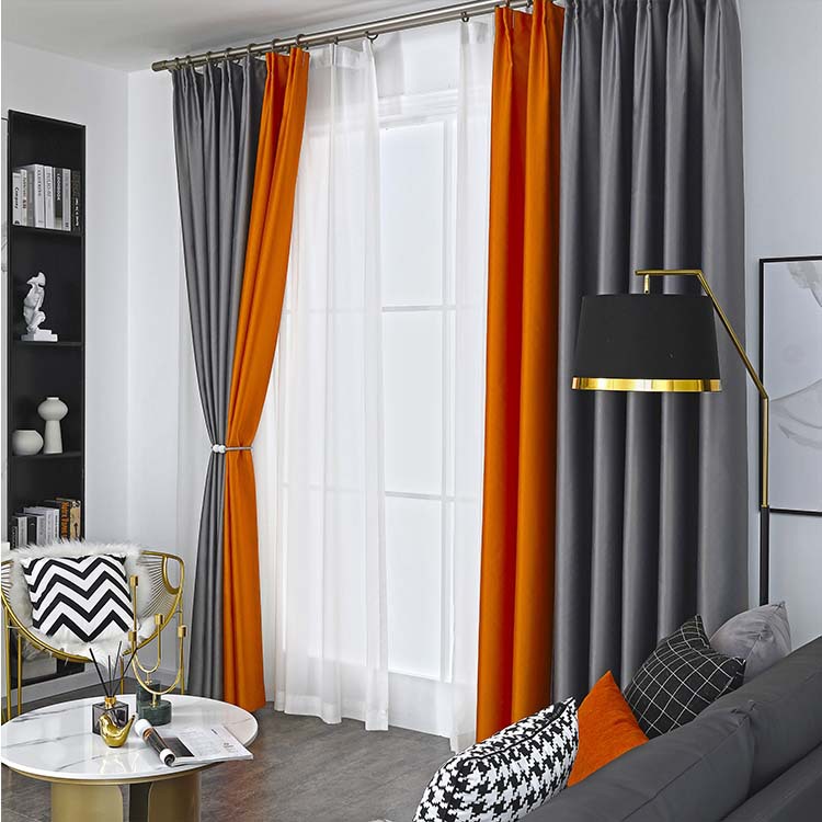 窗帘布厂家直销 现代简约客厅窗帘布成品定制 遮光隔热布唯美品格|ms