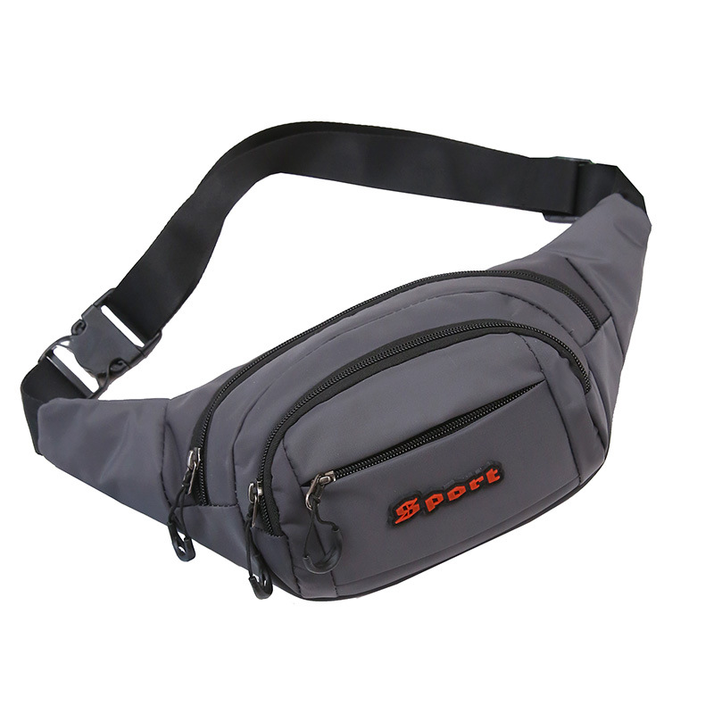 2021 nuevo bolso de cintura para hombres deportes al aire libre impermeable crossbody mochila coreano multifuncional bolsa de pecho de tela lavada de nylon