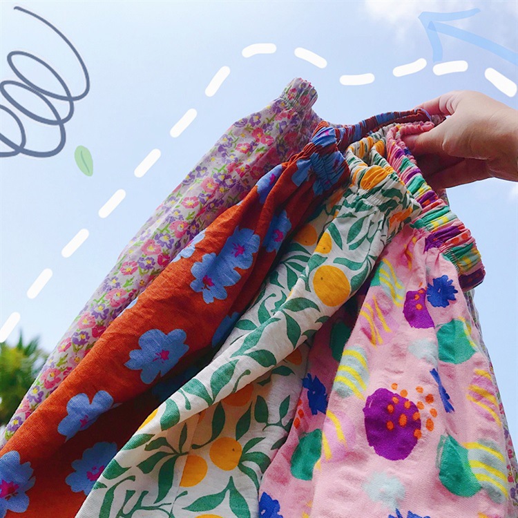 children Mosquito control 2020 new pattern Thin section Summer wear girl trousers Easy baby trousers machining