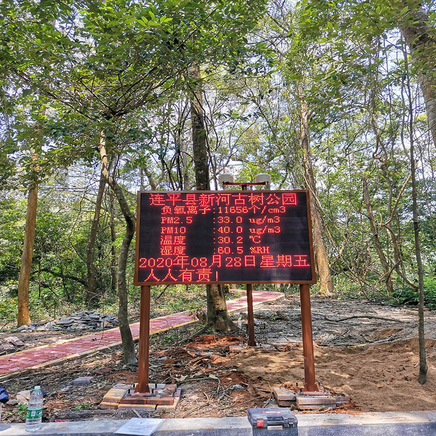 生态公园负氧离子在线监测设备  空气环境负氧离子实时在线监系统