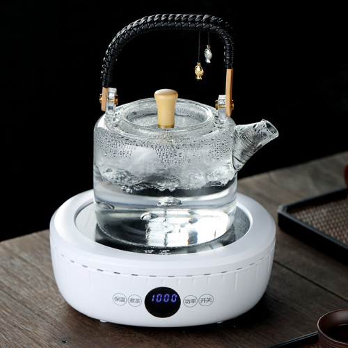 Electric Ceramic Stove Tea Maker Household Tea Boiler Tea Set Glass Kettle Steaming Teapot Fully Automatic Compact Tea Maker Kit