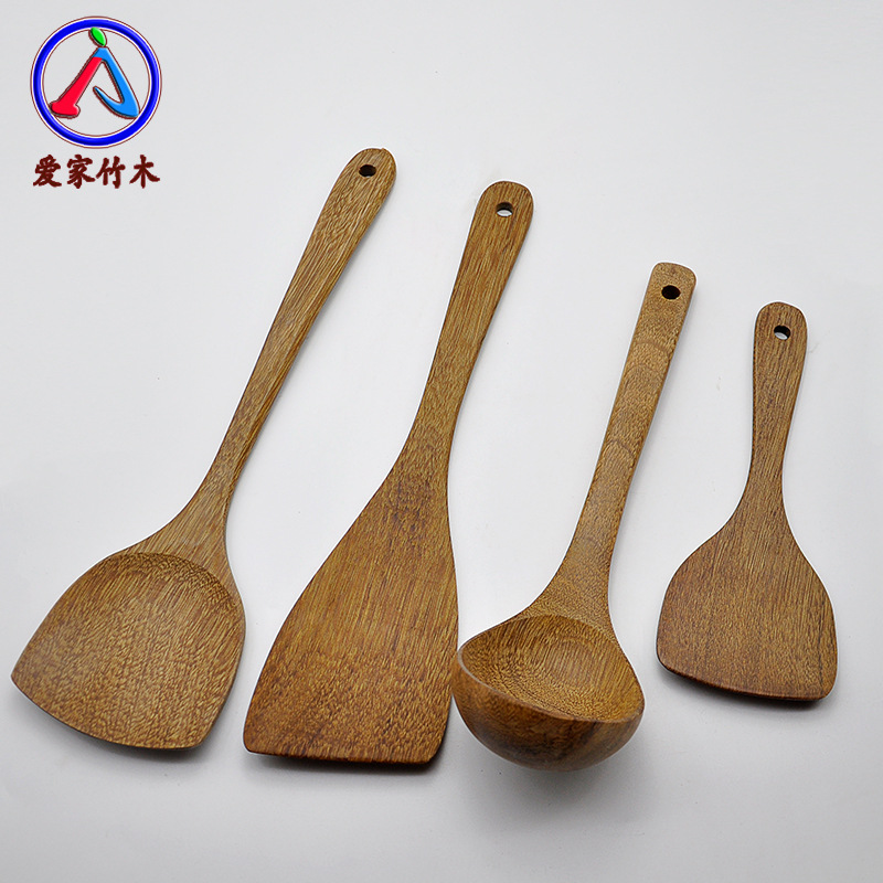 Direct sales of chicken wing wood long handle spatula, wooden spoon, frying spatula, rice spoon, household natural environmentally friendly mahogany kitchen tableware