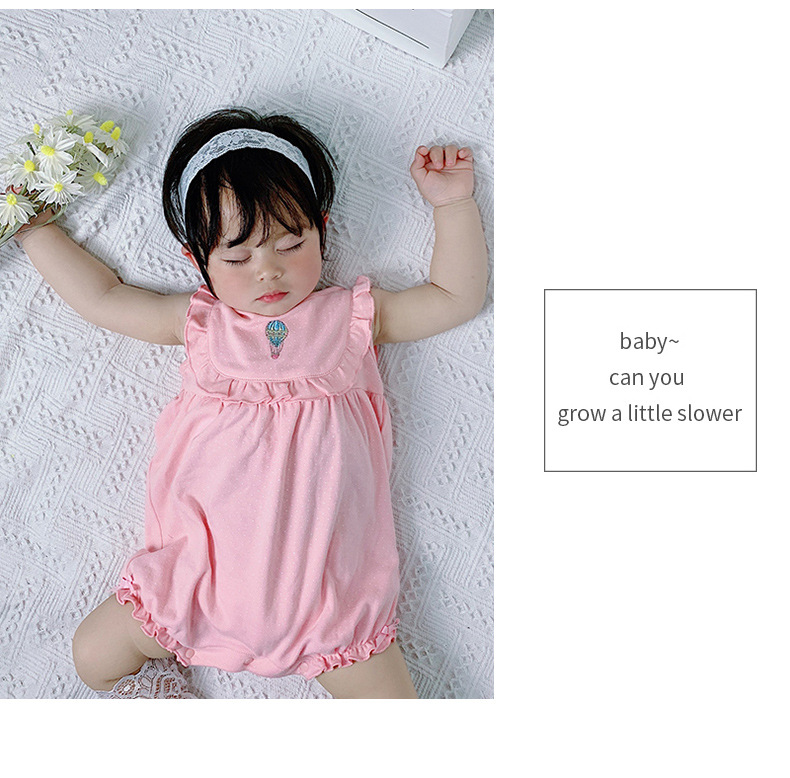الصيف جديد 0-2 سنة طفلة الطفل الأزياء الكورية الحلو لطيف الوردي الأبيض نقطة سترة رداء الجملة Nihaojewelry display picture 6