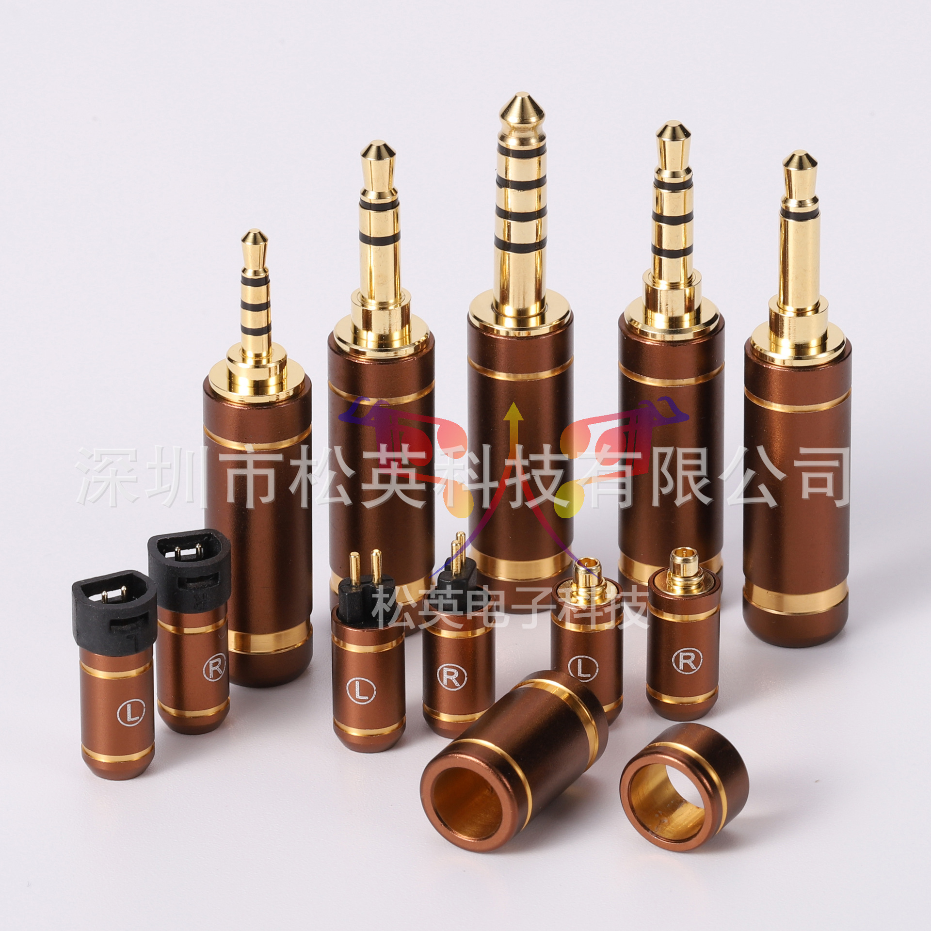 松英科技3.5插头 2.5平衡 mmcx 0.78 qdc a2dc ie80s 中档 滑块