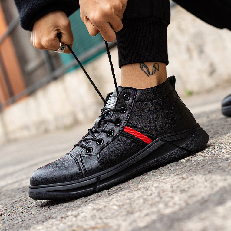 Winter Labor Sweet Shoes Men's High -Gang Steel Bao Toutou Anti…