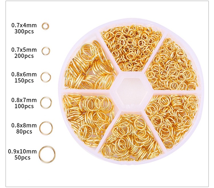 105g Weight DIY Jewelry Accessories Classification 1 Set Quantity Metal, Copper Material Printing Pattern Simple Style Style 1 Set Metal Copper Printing Simple Style 1