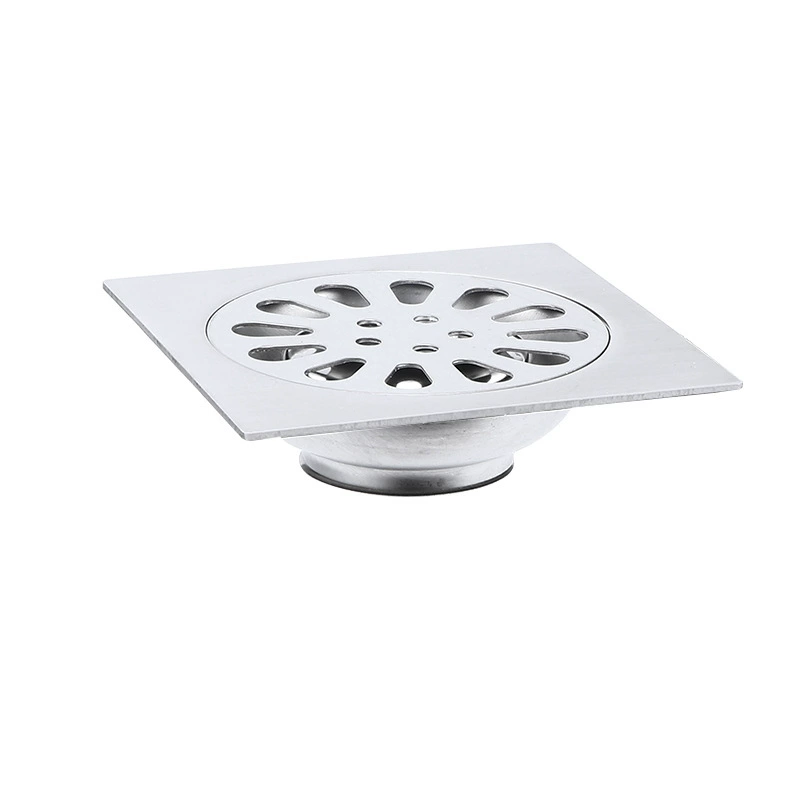 Stainless steel floor drain toilet 50 deodorant floor drain bathroom square washing machine dual -use engineering floor drain wholesale