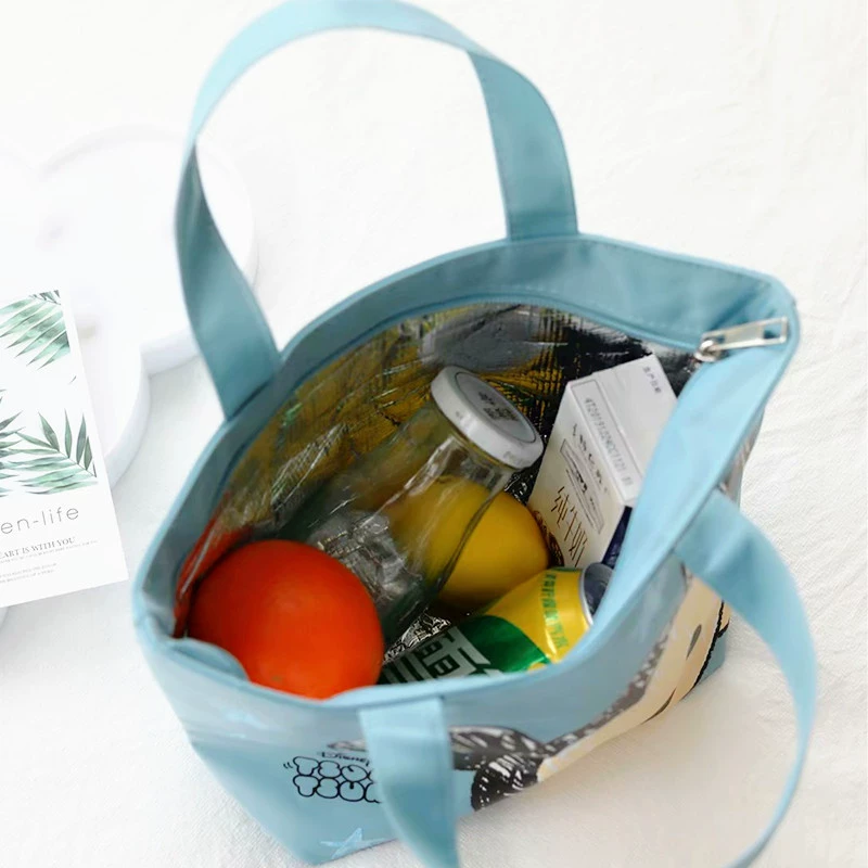 Мультяшный милый термос, портмоне для рук, сумка-ланч-бокс, organizer bag, сумка для еды