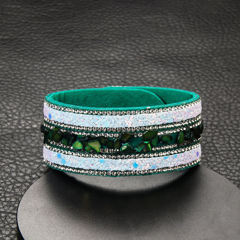 Fashion irregular colorful crystal gravel bracelet