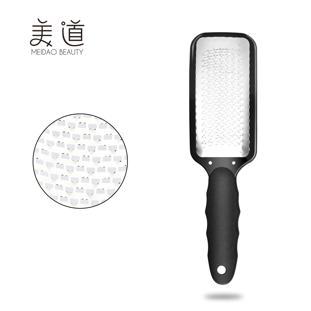 goods in stock Manufactor Direct selling Foot File Foot file Flaking Stainless steel black Rubber personal nursing tool