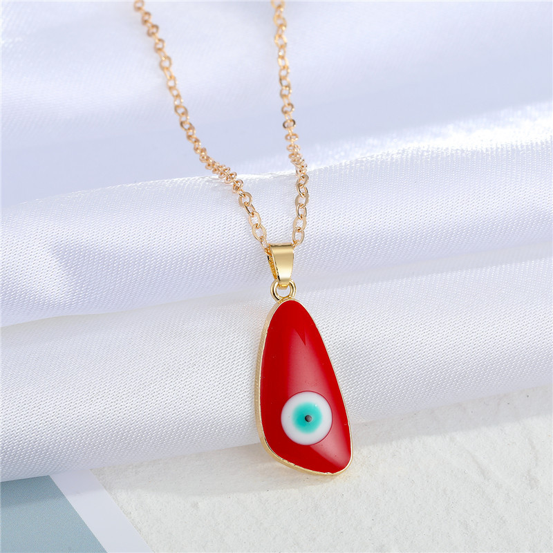 Bohemian retro trend dripping oil dripping devilu0027s eye  necklace