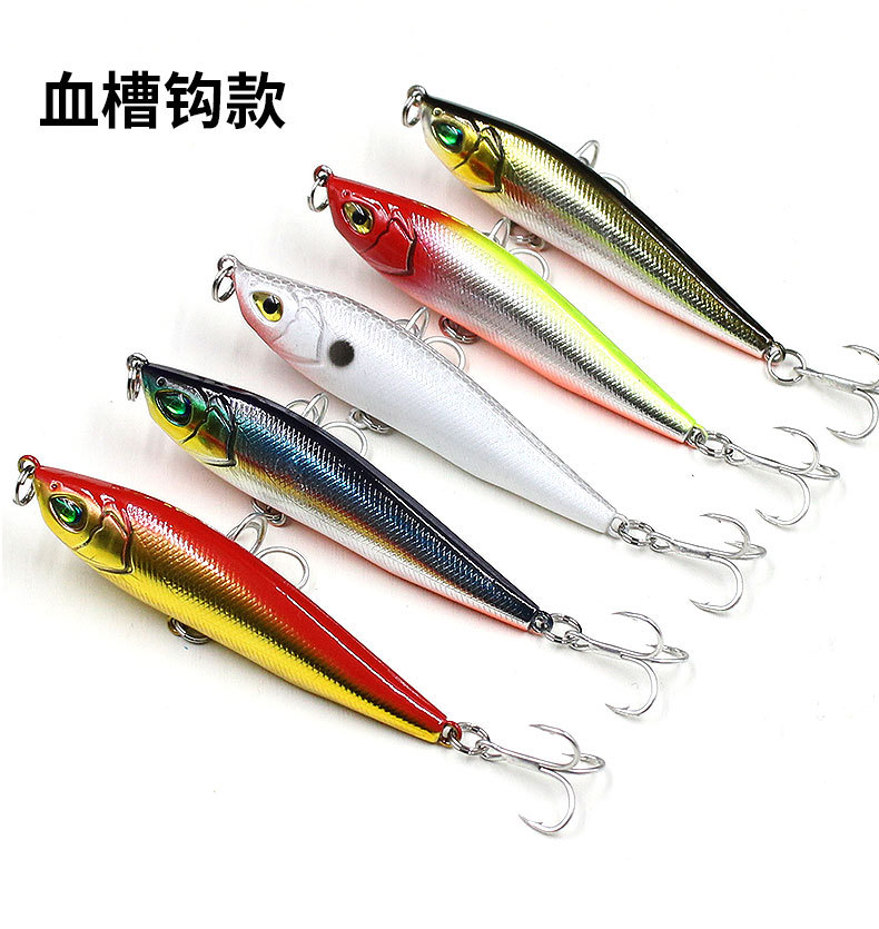 5 Colors Sinking Minnow Fishing Lures Hard Baits Fresh Water Bass Swimbait Tackle Gear