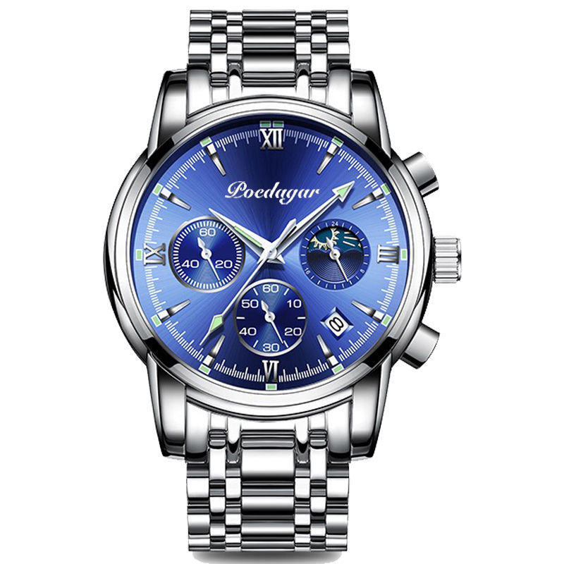 Berdagga New Waterproof Luminous Multi-function Men&amp;amp;amp;amp;amp;amp;amp;amp;amp;amp;amp;amp;#039;s Watch Quartz Watches