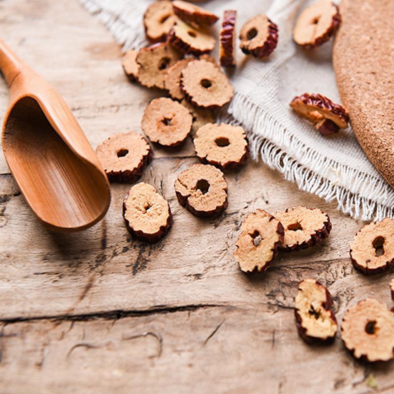 Jujube Slices (Ziziphus jujuba) — Dried Seedless Red Date Slices from Xinjiang, Food-Herb key features