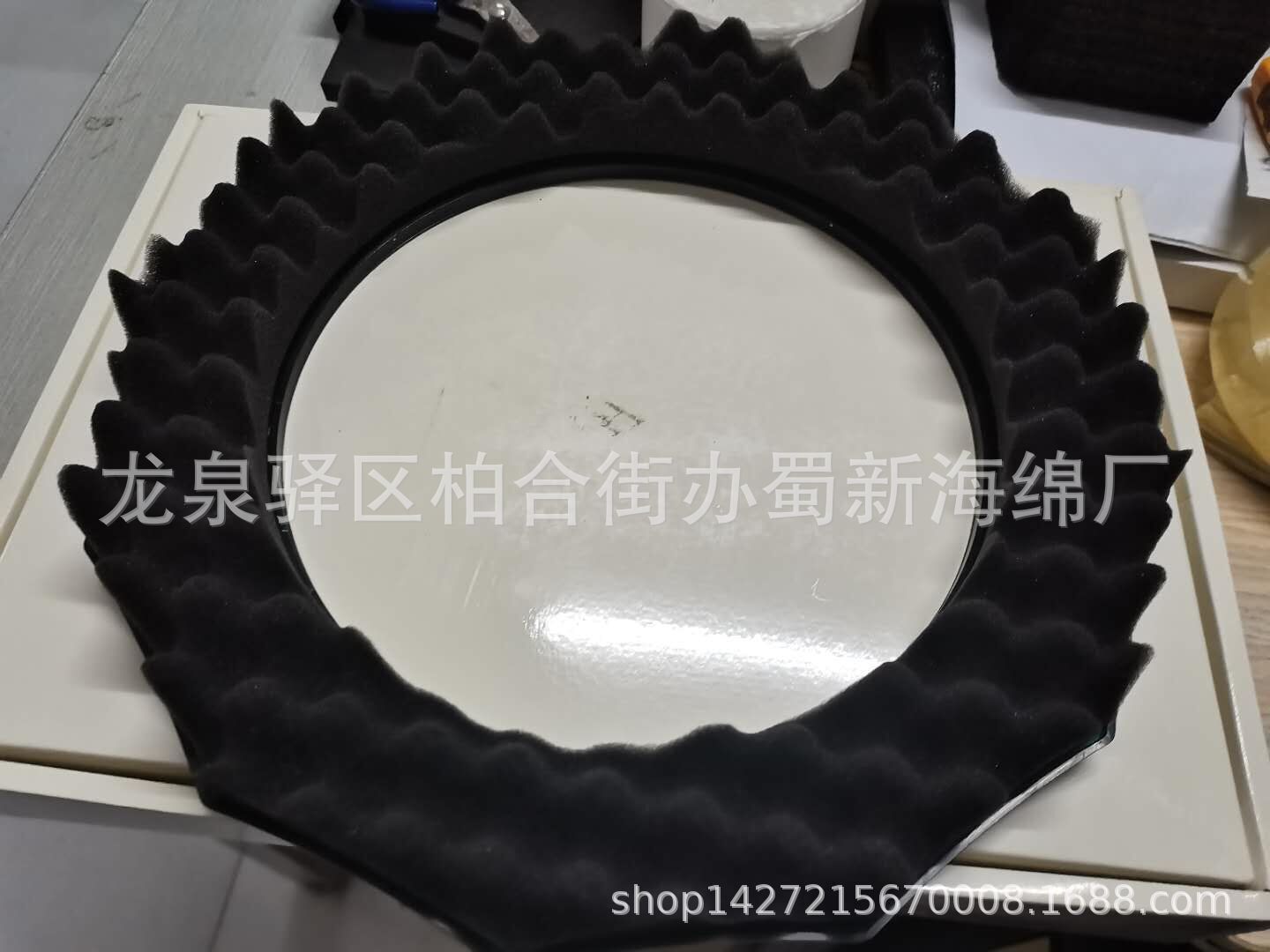 厂家直销黑色高密度吸音波浪鸡蛋海绵/游艺机黑色吸音海绵