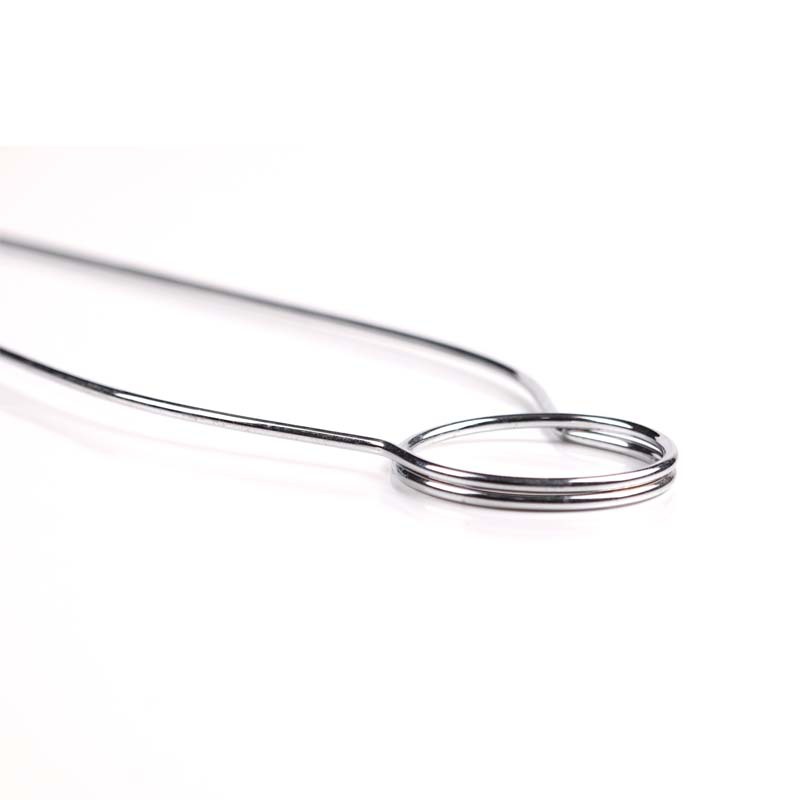 Directo de fábrica de acero inoxidable barbacoa Tenedor de grado alimenticio barbacoa palo en forma de U barbacoa aguja de picnic al aire libre doble aguja brochetas de barbacoa