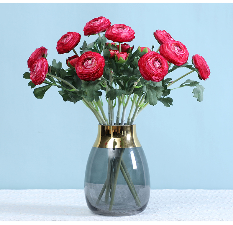 plastic, Silk Flower Material Elegant Romantic Peony Plastic Silk Flower Artificial Flowers