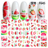 Summer fruit nail stickers, fake nails, adhesive sticker for nails, 3D