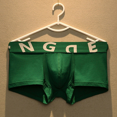 礼盒装男士内裤纯棉平角裤舒适中腰四角裤宽松透气U凸短裤头潮牌