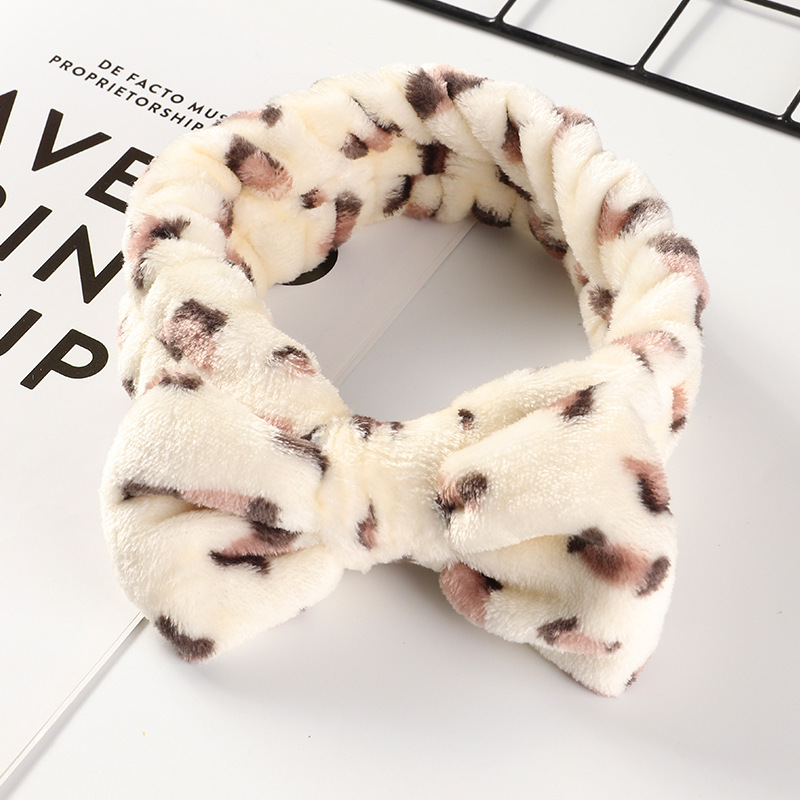 Fashion New Plush Bow Wash Face  Headband display picture 22