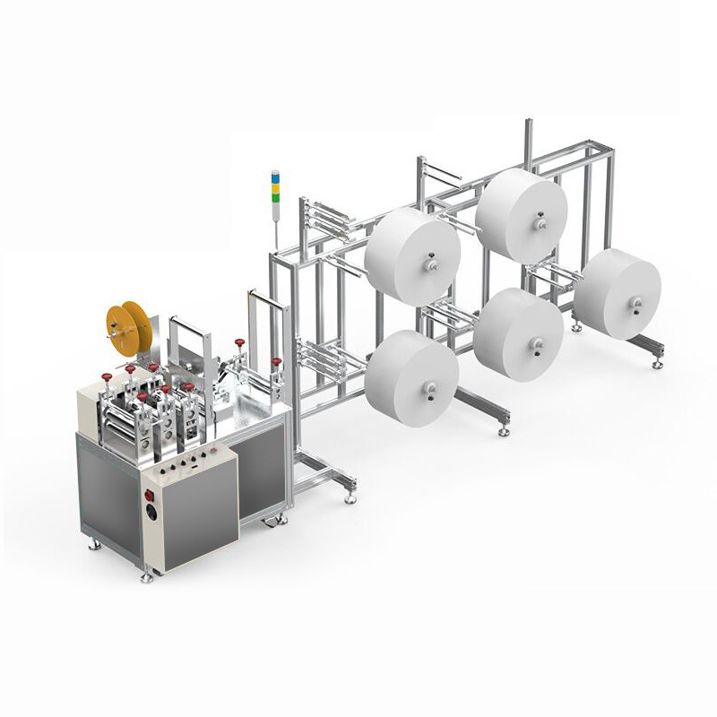 现货KN95内置鼻梁口罩机 N95内置鼻梁口罩高速打片机厂家直销
