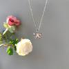 Necklace, fashionable trend zirconium, Korean style, silver 925 sample