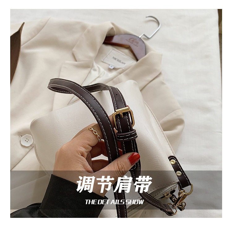 حقيبة أزياء الخريف والشتاء الكورية 2020 عصرية جديدة ، حقيبة المرأة ذات الكتف الواحد ، حقيبة دلو بالغاز الأجنبي display picture 18