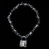 Hypoallergenic brand lock stainless steel, necklace, handmade, does not fade, punk style