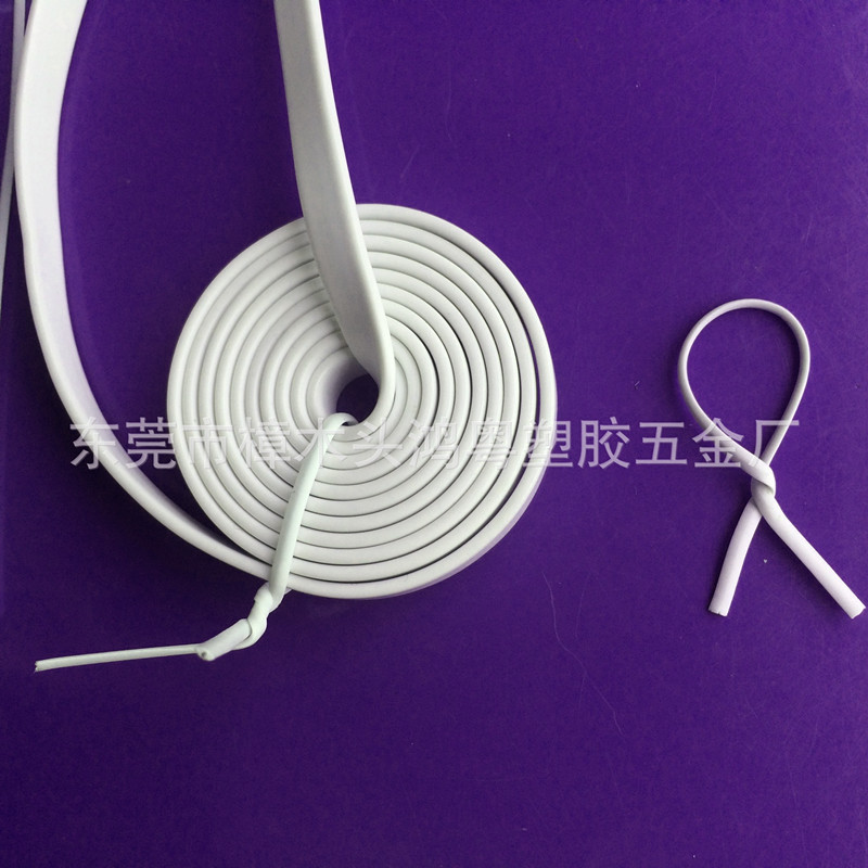 销售镀锌铁丝扎线椭圆形铁扎丝扁形彩色扎带塑料