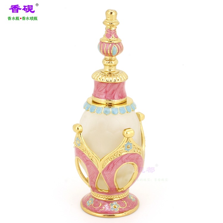 香砚25ml皇冠款粉红色香水瓶摆件7.jpg