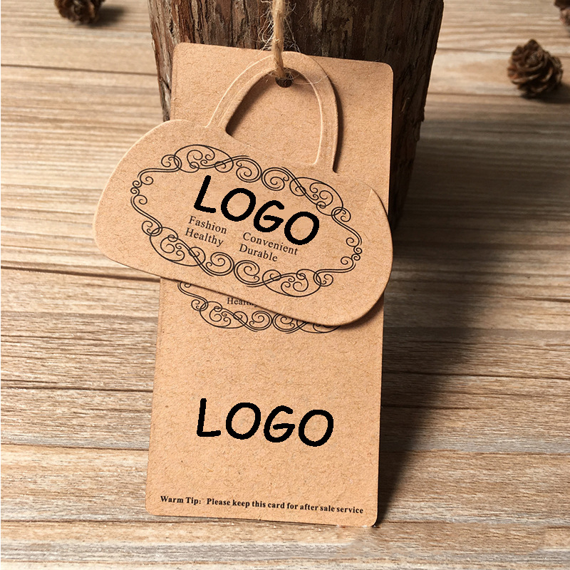 牛皮纸吊牌 服装吊牌女装男装童装箱包皮具方形优质吊卡定制